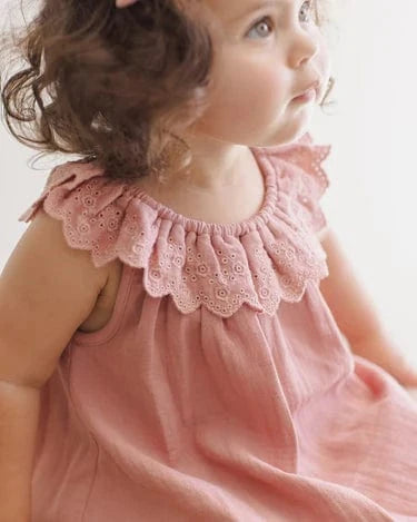 Quincy Mae Baby Isla Dress - Lipstick