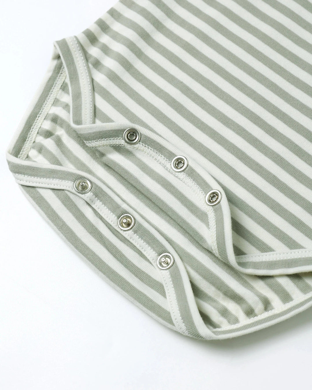 Quincy Mae Baby Jersey Bodysuit, 2 Pack - Fox Land, Fern Stripe