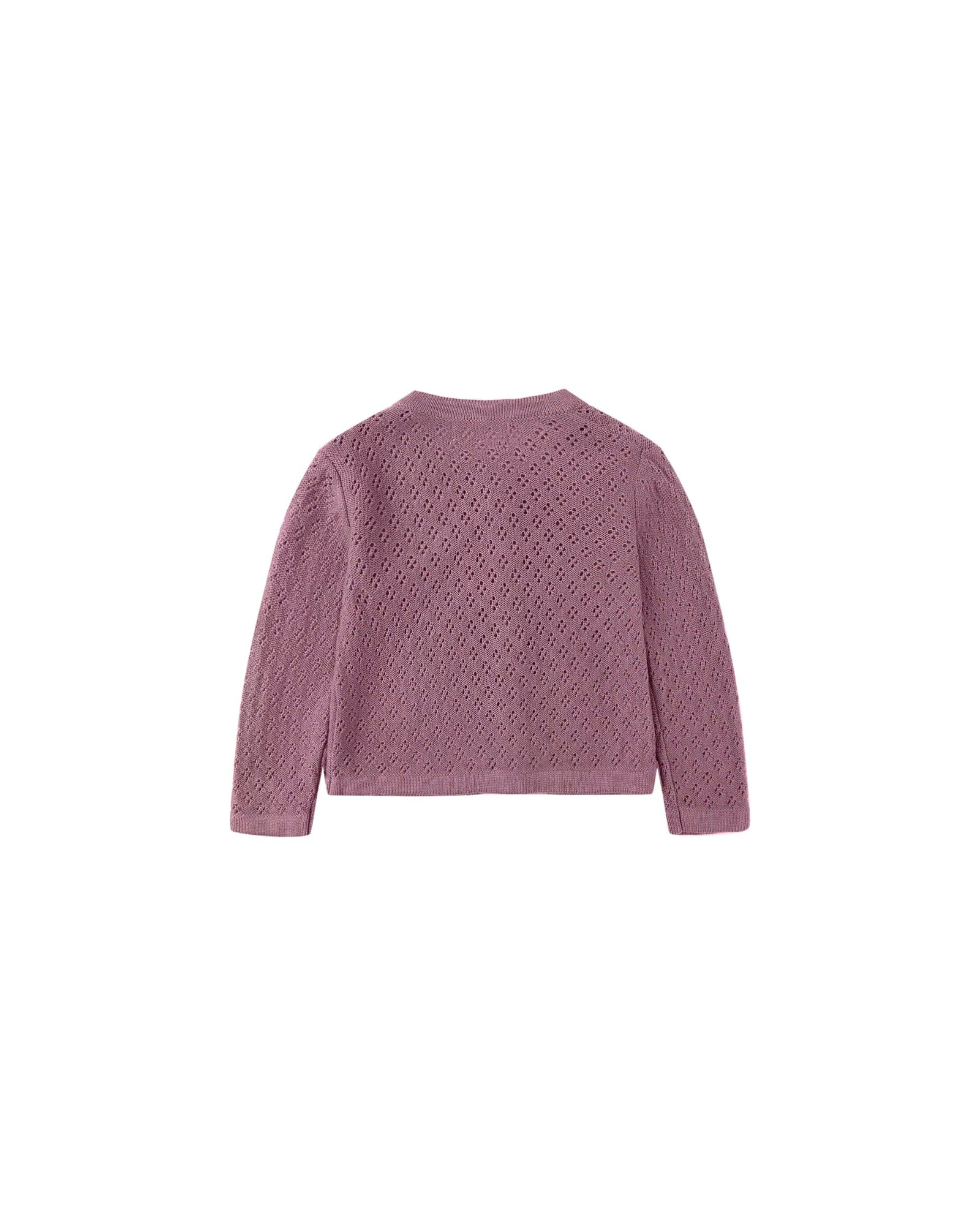 Quincy Mae Baby Knit Cardigan - Mulberry