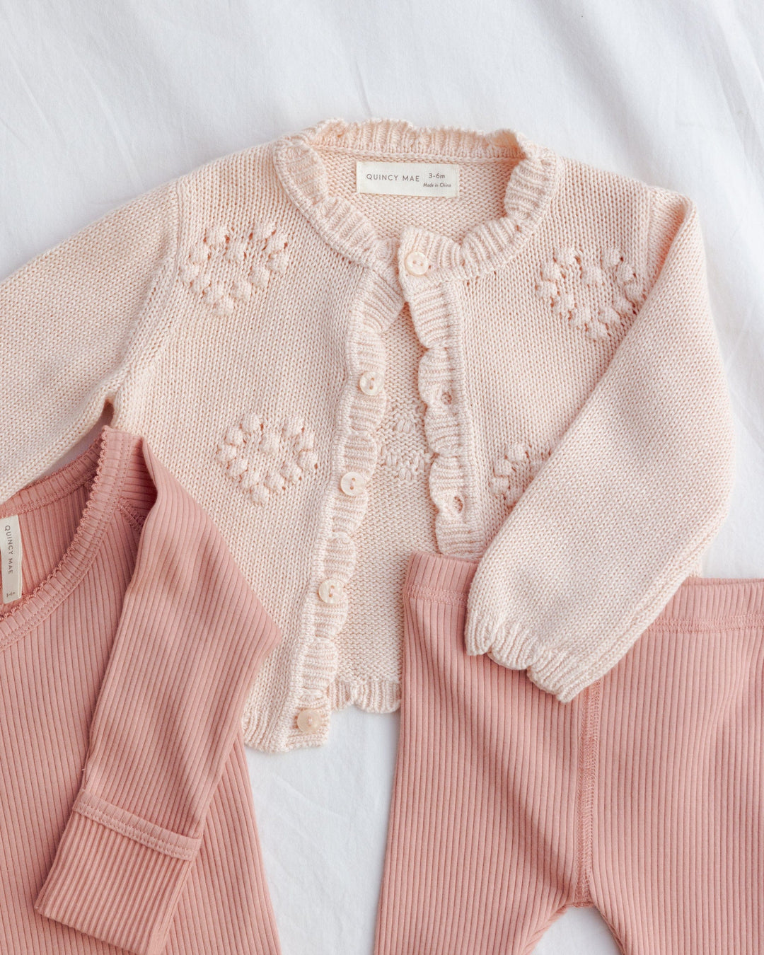 Quincy Mae Baby Knit Cardigan | Petal