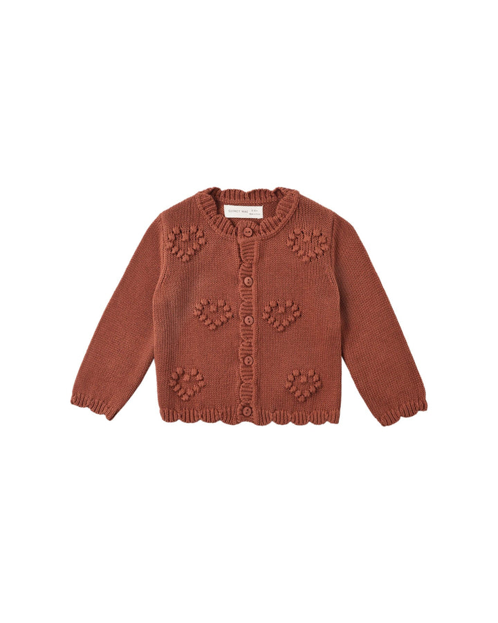 Quincy Mae Baby Knit Cardigan | Red