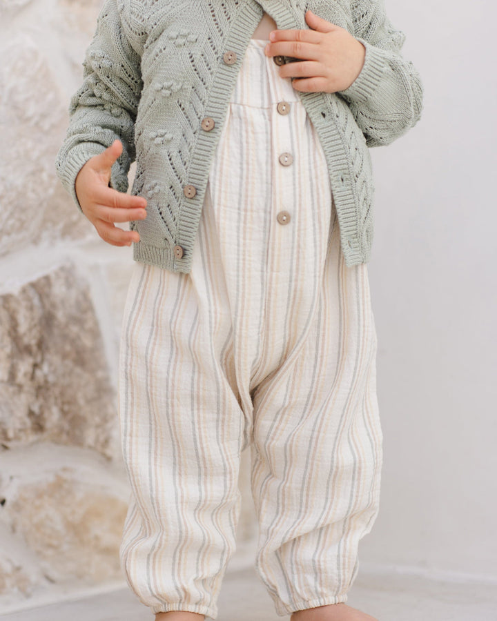 Quincy Mae Baby Knit Cardigan - Sage