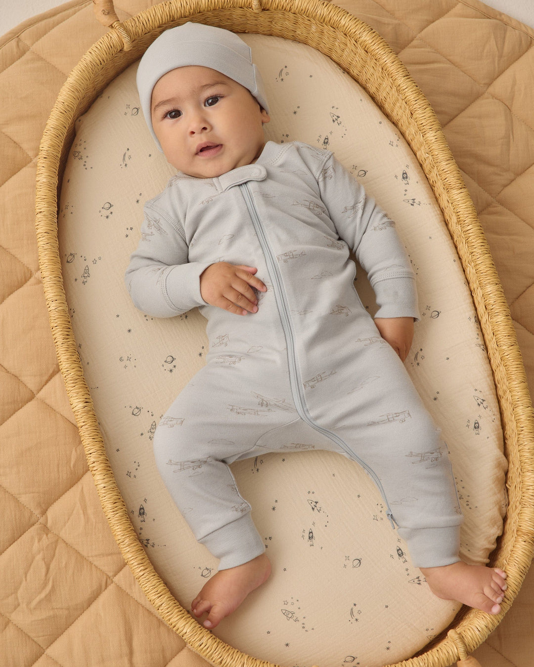 Quincy Mae Baby Knotted Baby Hat || Sky