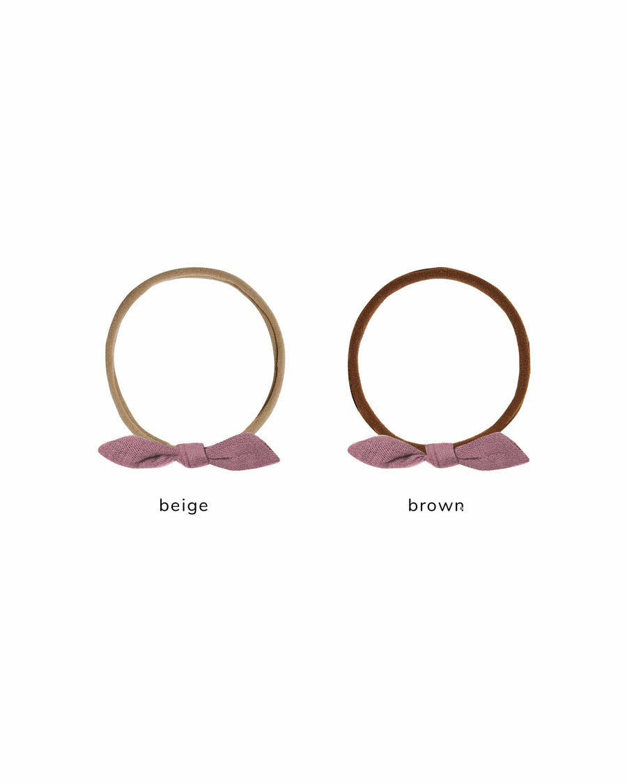 Quincy Mae Baby Little Knot Headband - Mulberry