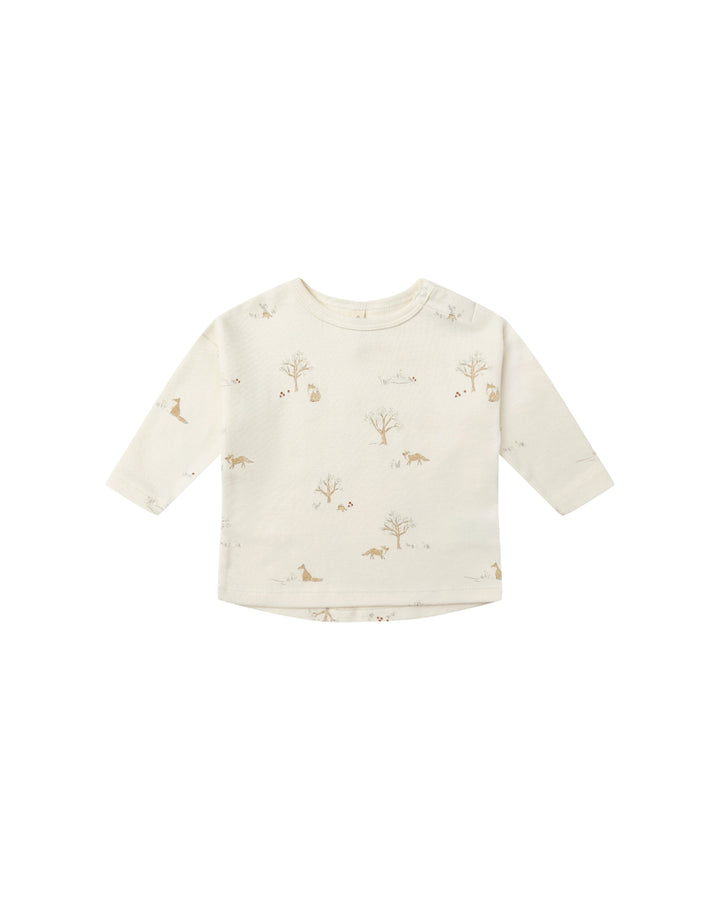 Quincy Mae Baby Long Sleeve Tee - Fox Land
