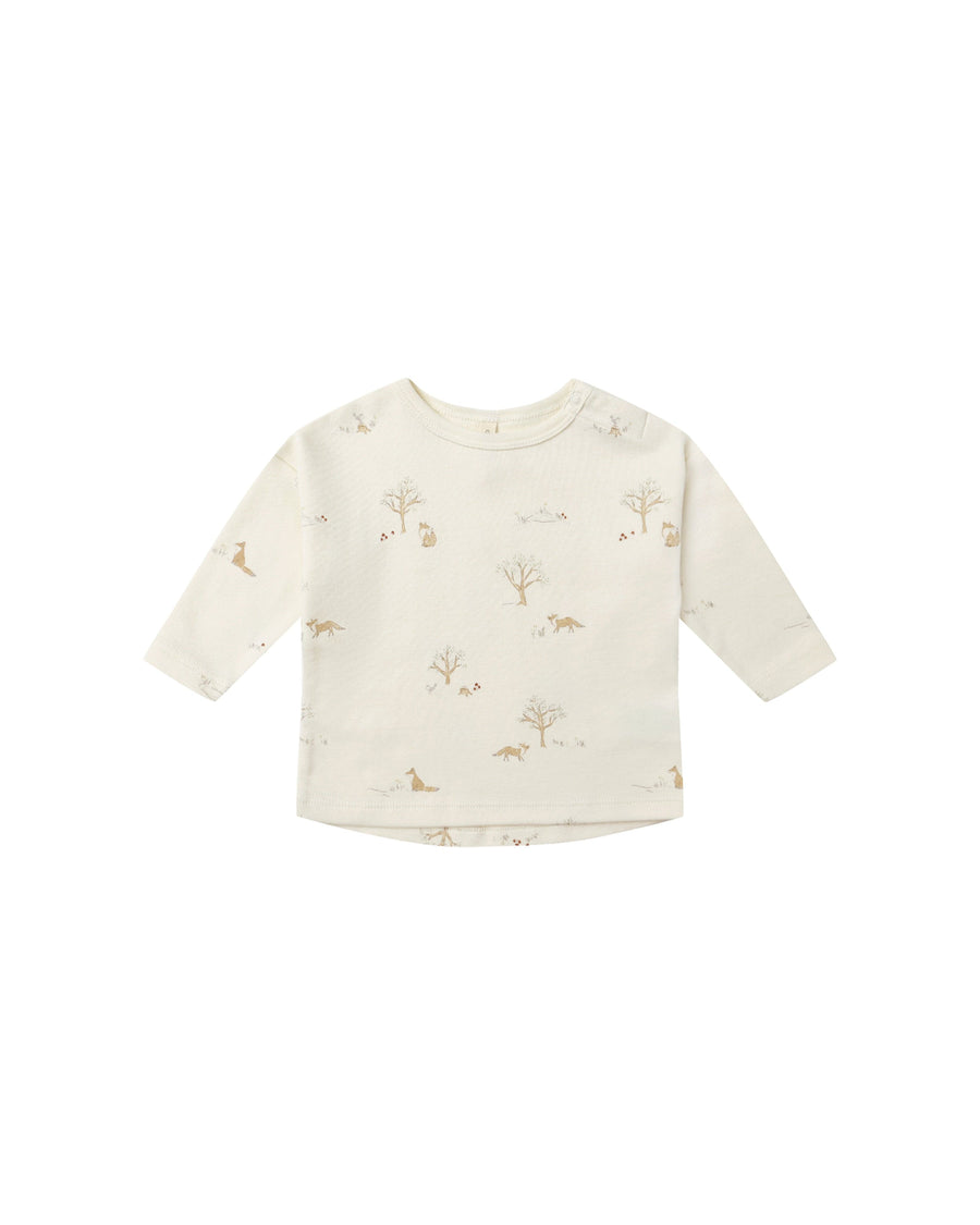 Quincy Mae Baby Long Sleeve Tee - Fox Land