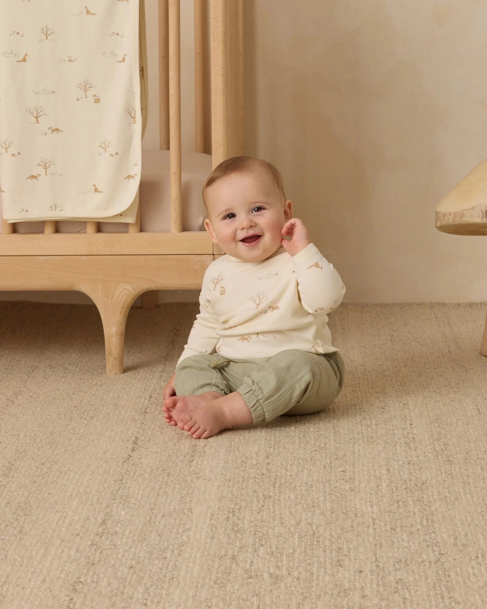 Quincy Mae Baby Long Sleeve Tee - Fox Land