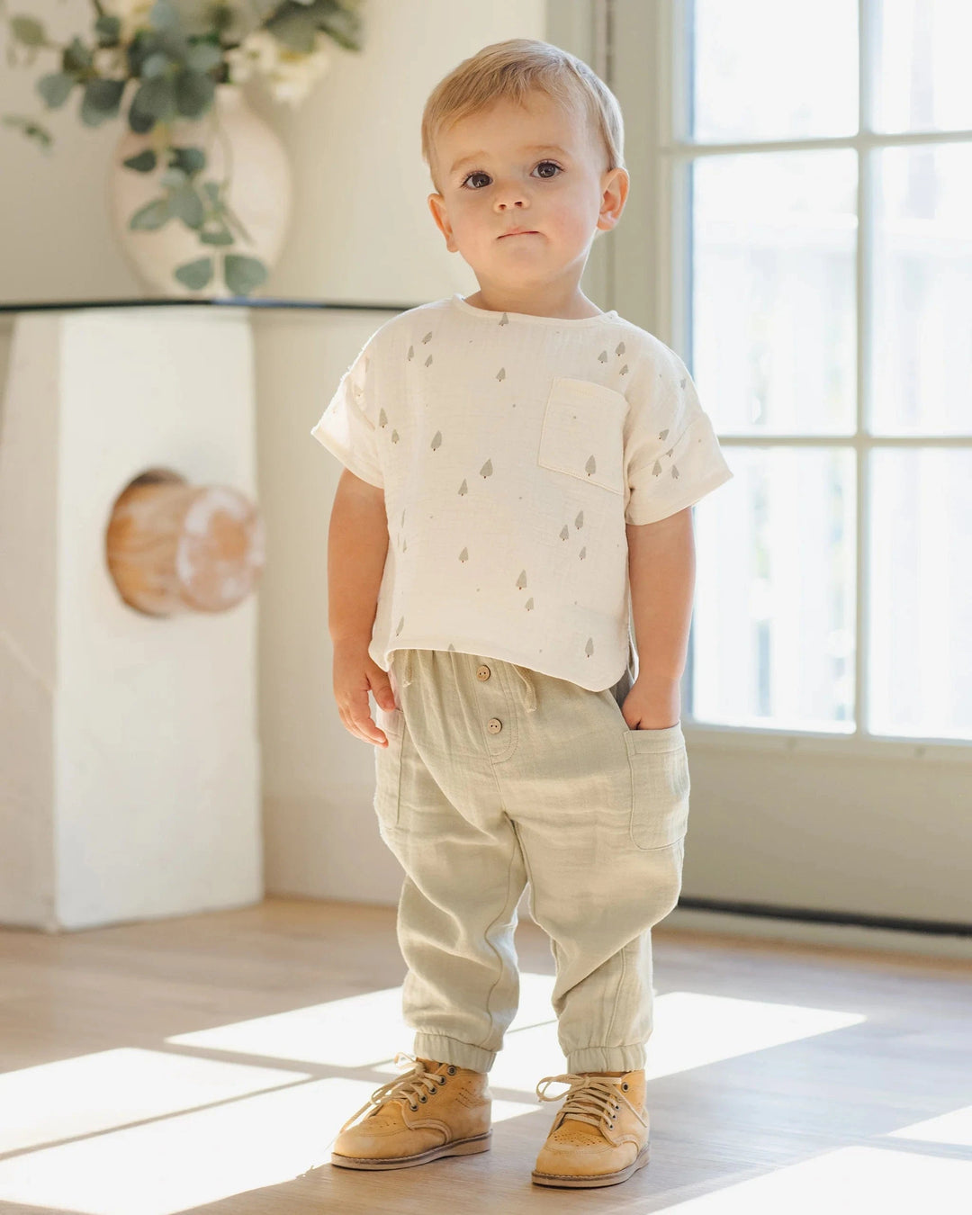 Quincy Mae Baby Luca Pant - Fern