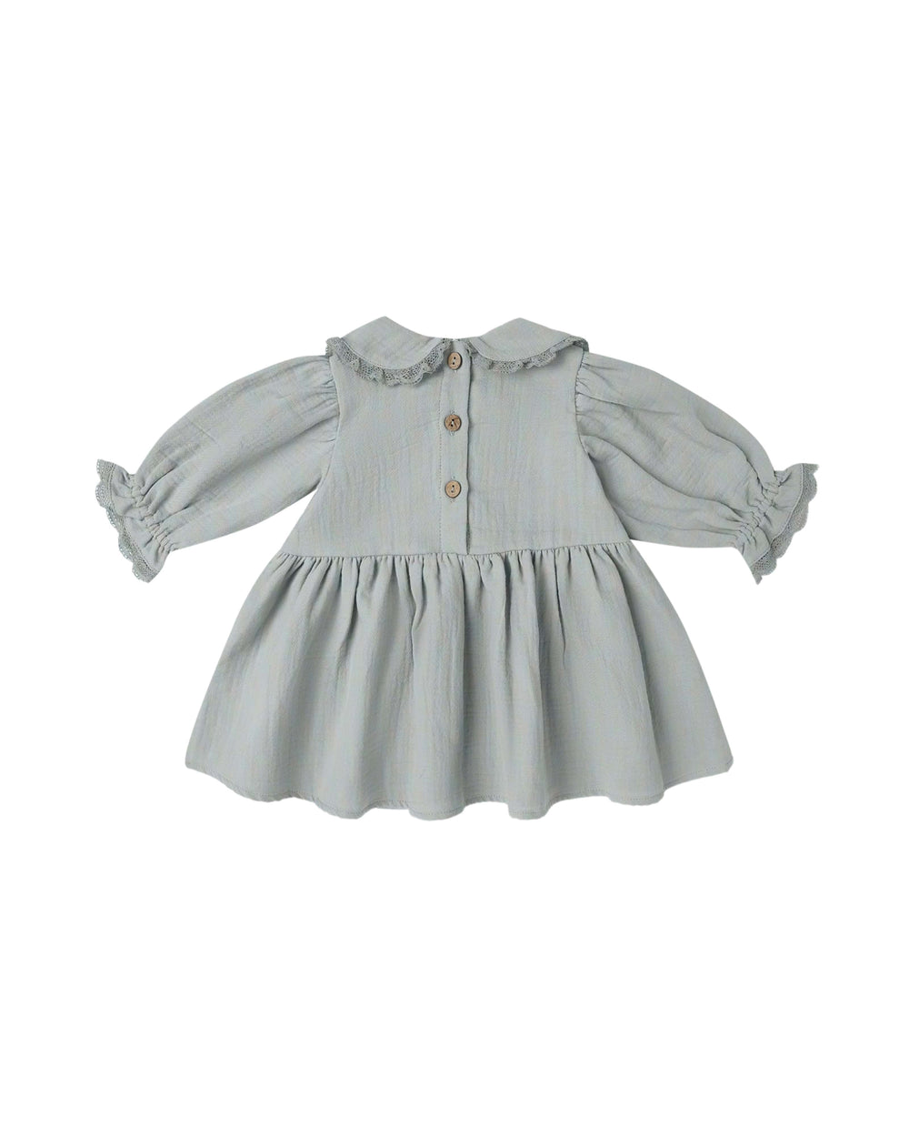 Quincy Mae Baby Marisol Dress - Steel Blue