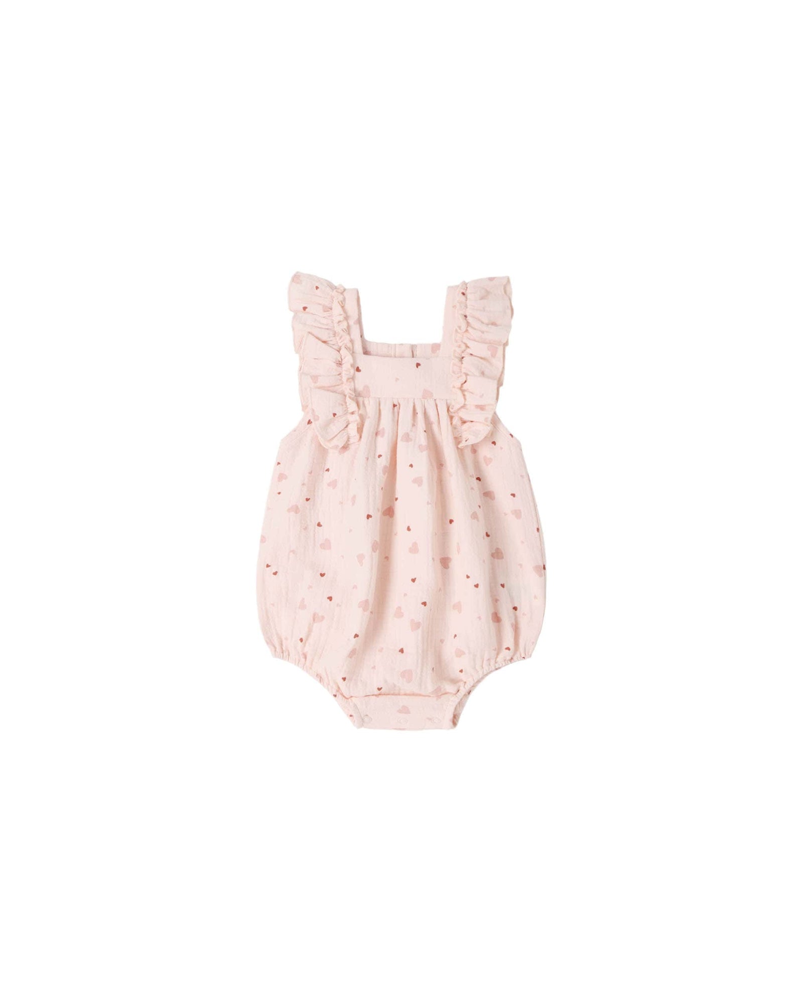 Quincy Mae Baby Maya Romper | Heart Confetti