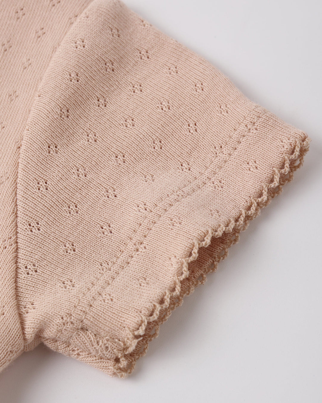 Quincy Mae Baby Pointelle Skirted Bodysuit Melon