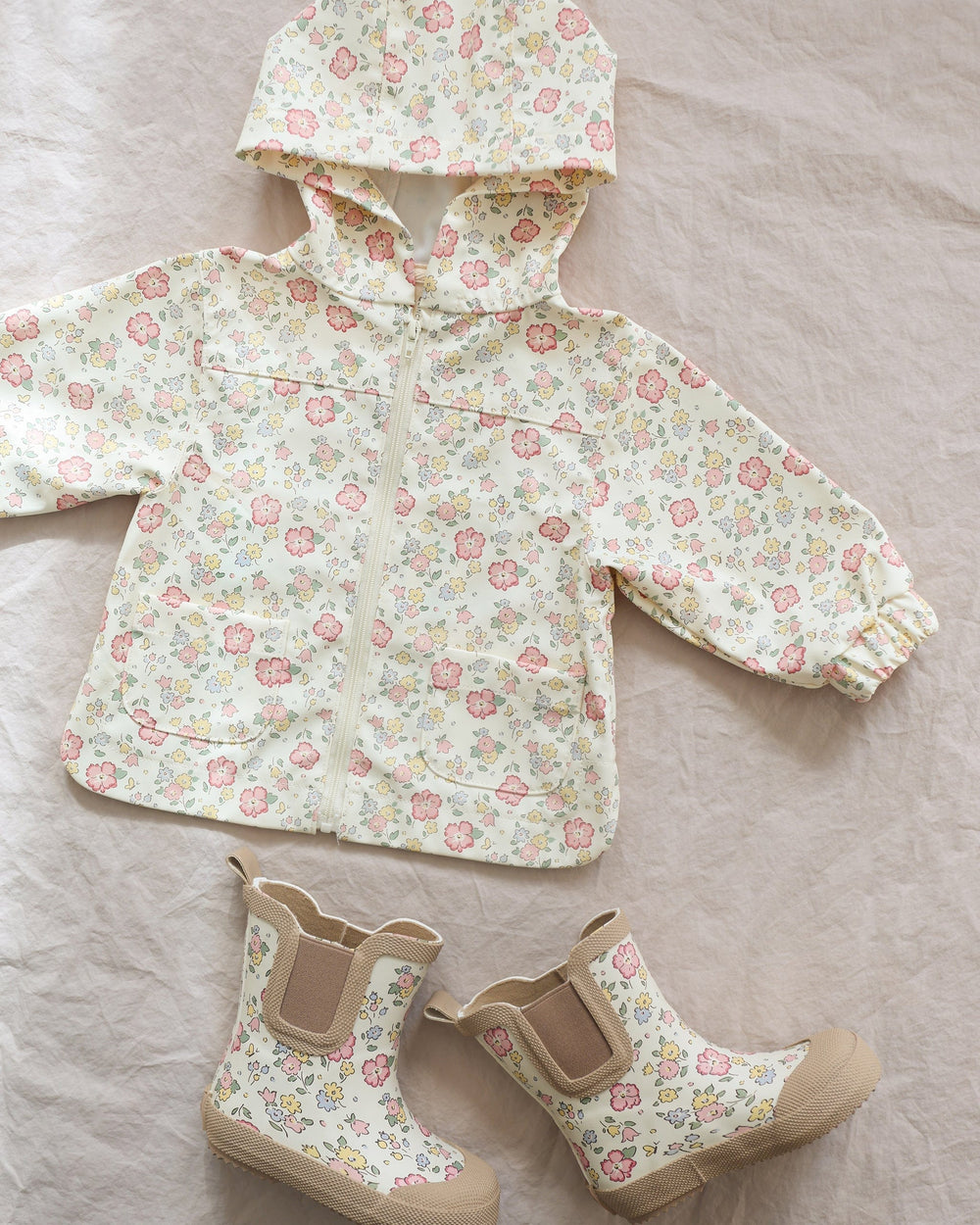 Quincy Mae Baby Rain Coat - Bloom