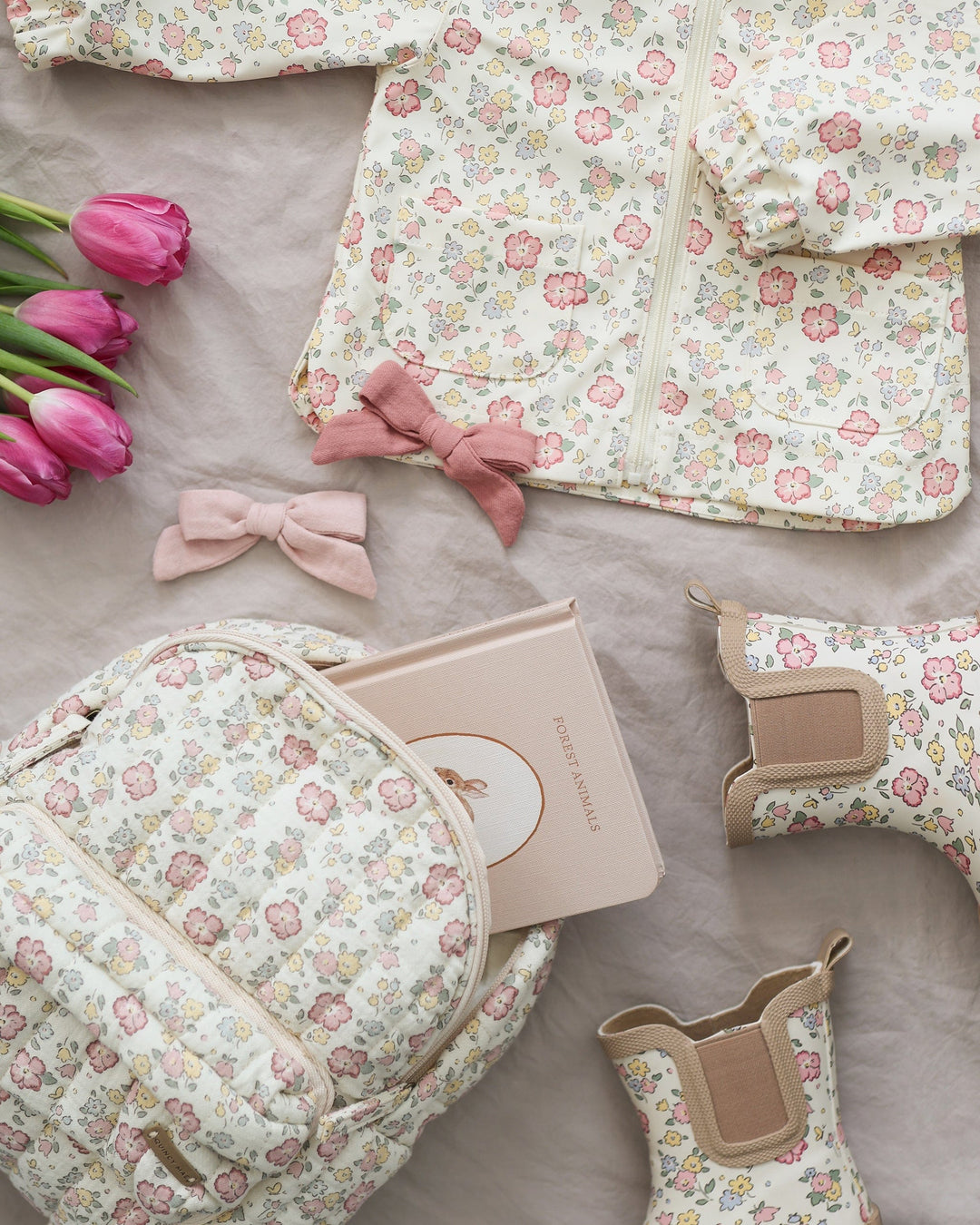 Quincy Mae Baby Rain Coat - Bloom