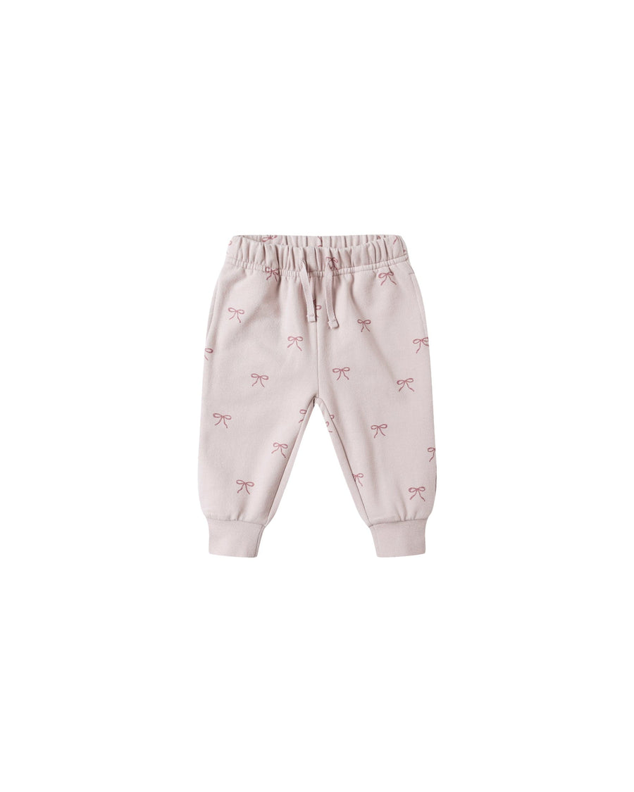 Quincy Mae Baby Relaxed Fleece Sweatpant - Bows