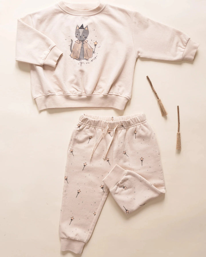 Quincy Mae Baby Relaxed Fleece Sweatpant - Magic