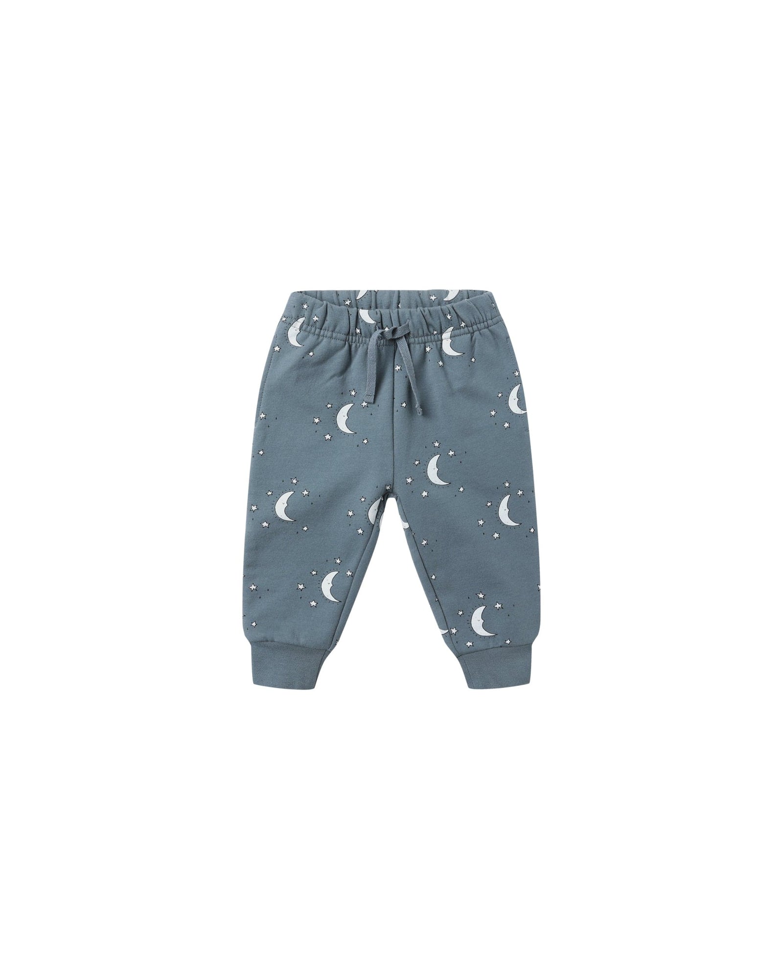 Quincy Mae Baby Relaxed Fleece Sweatpant - Silver Moons