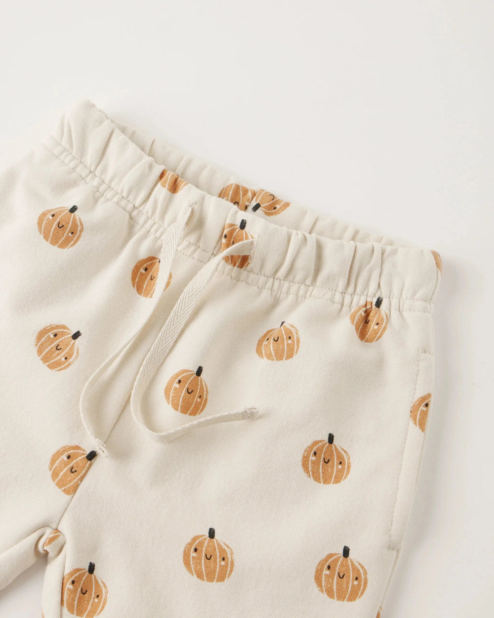 Quincy Mae Baby Relaxed Fleece Sweatpant - Smiley Pumpkins
