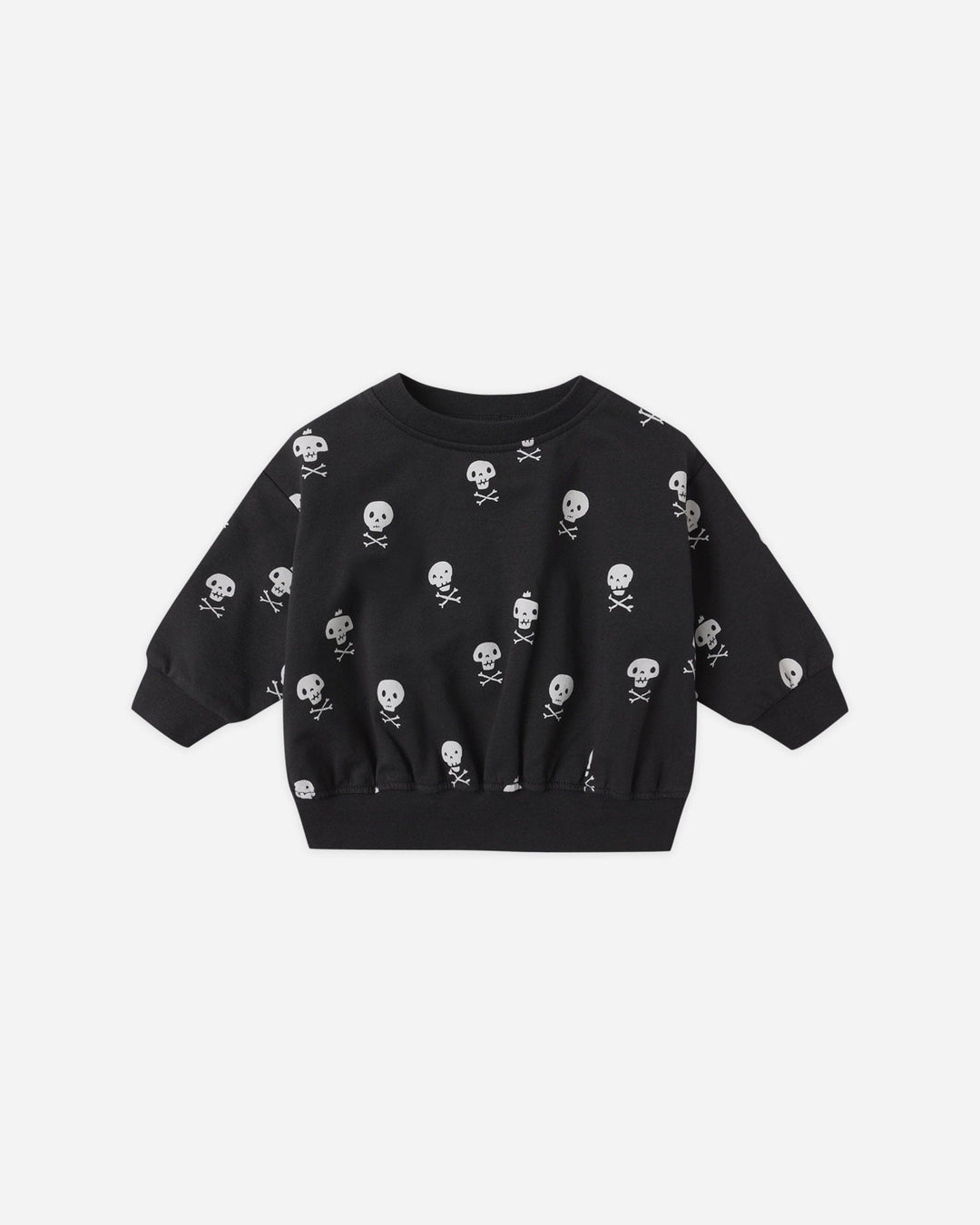 Quincy Mae Baby Relaxed Fleece Sweatshirt - Crossbones