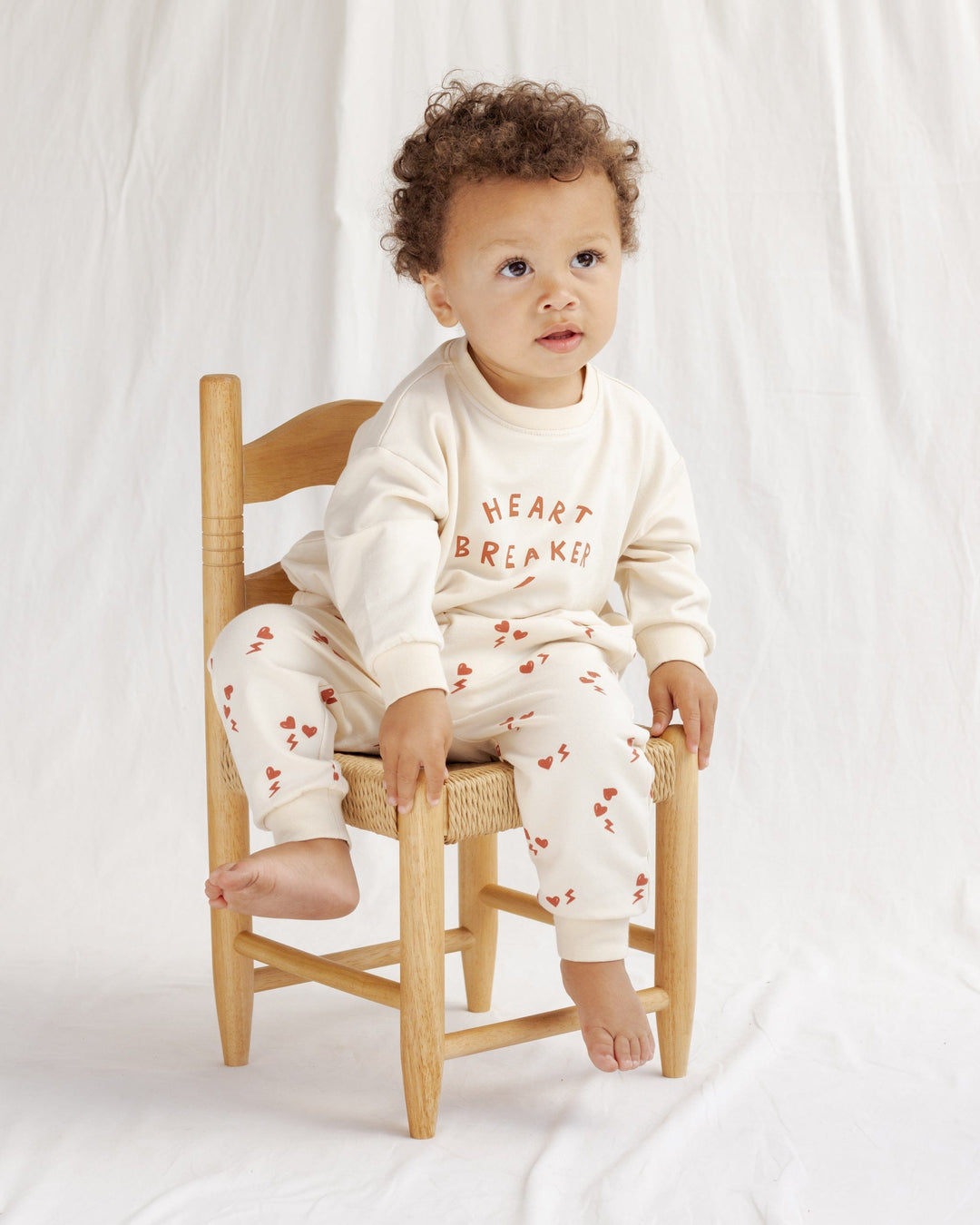 Quincy Mae Baby Relaxed Sweatpant | Electric Heart