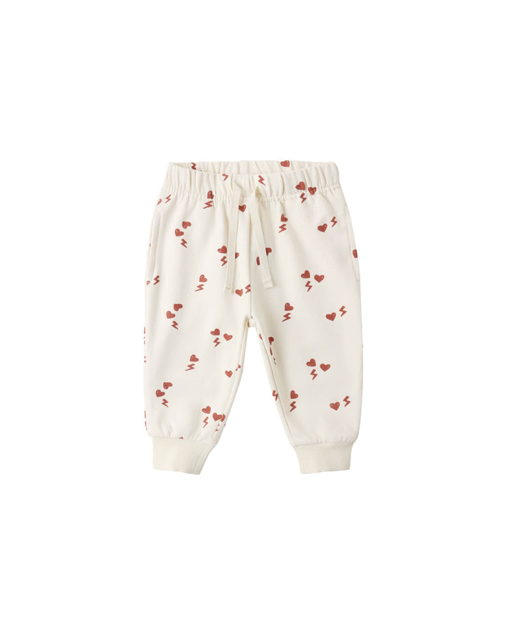 Quincy Mae Baby Relaxed Sweatpant | Electric Heart