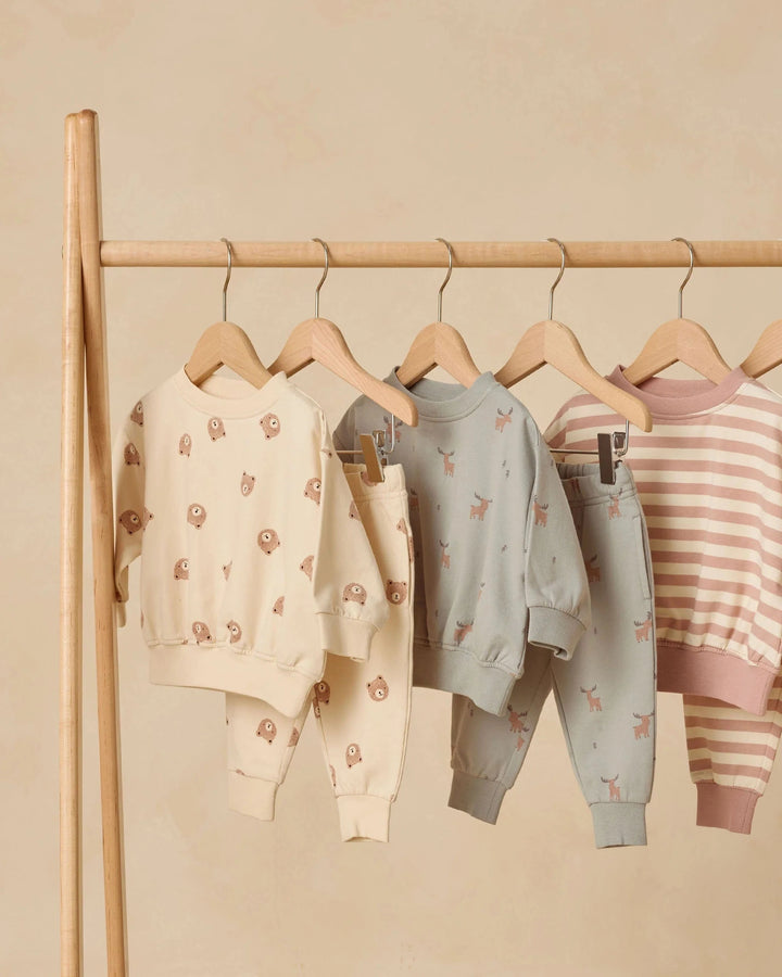Quincy Mae Baby Relaxed Sweatshirt - Moose