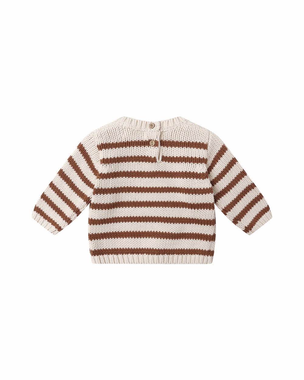 Quincy Mae Baby Rex Sweater - Cedar Stripe