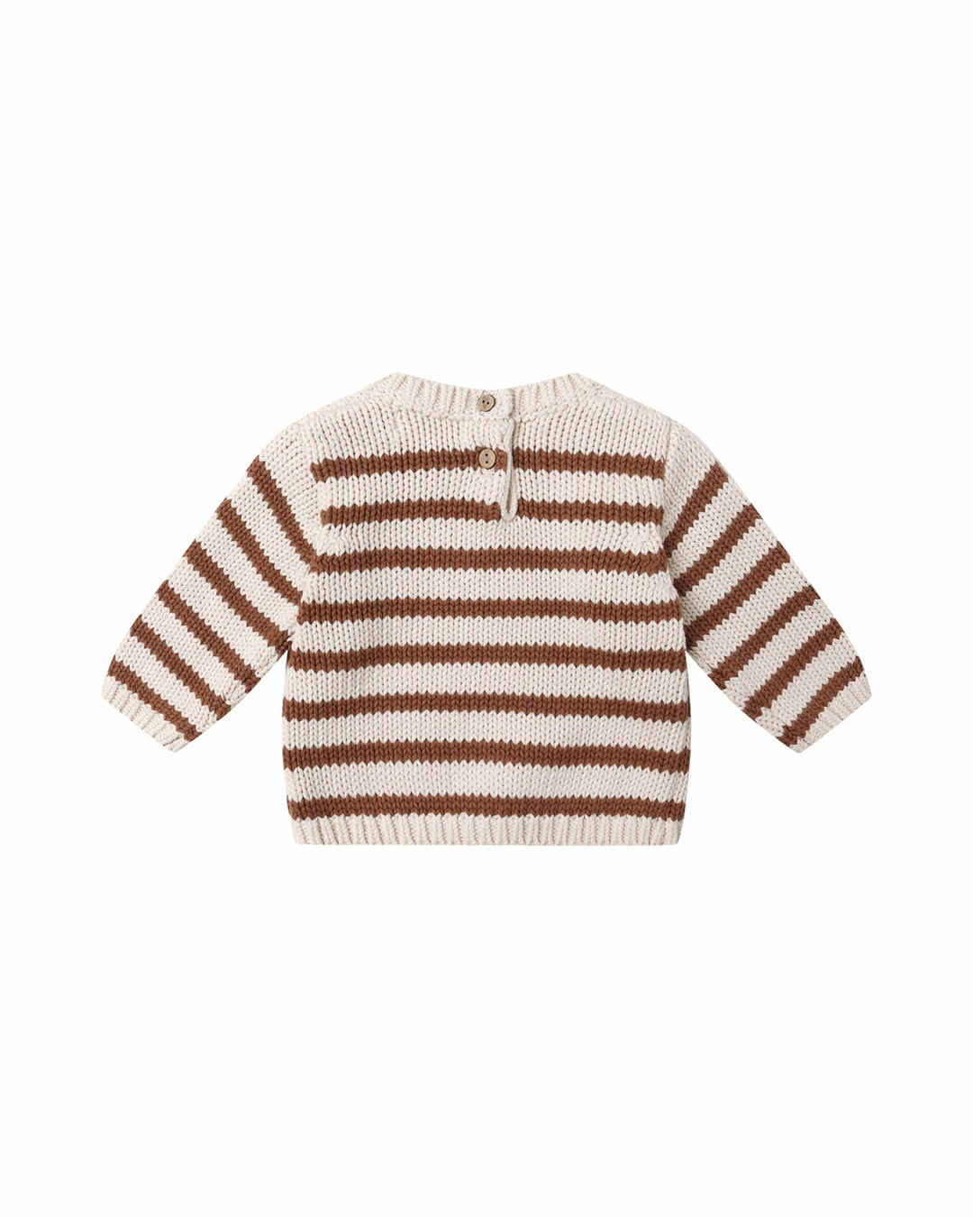 Quincy Mae Baby Rex Sweater - Cedar Stripe