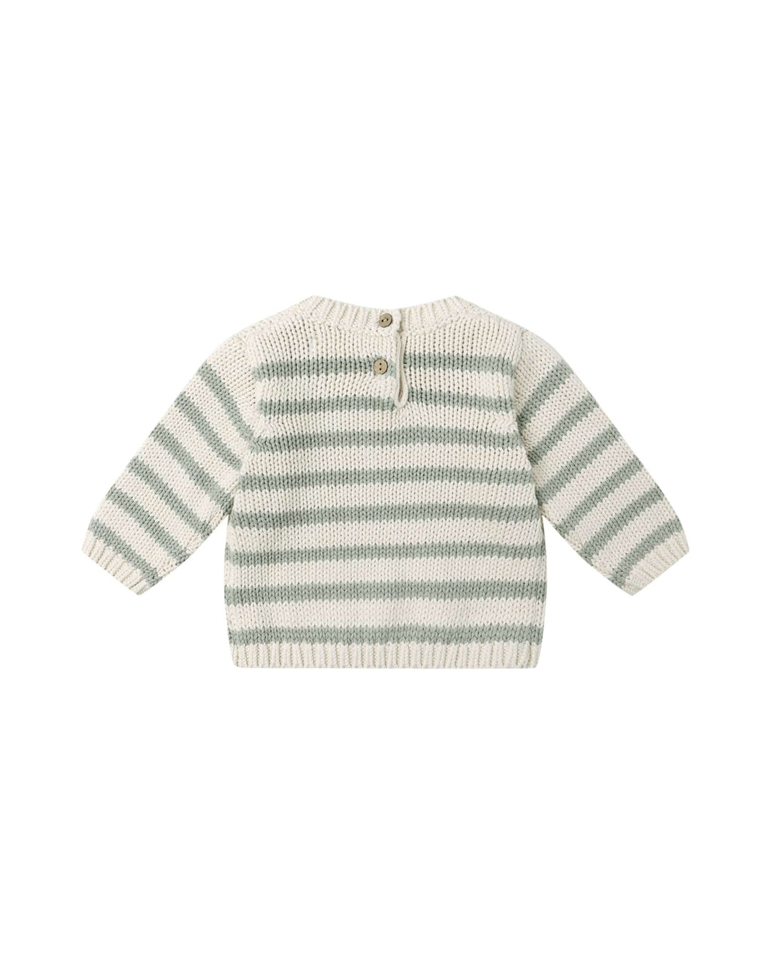Quincy Mae Baby Rex Sweater - Fern Stripe