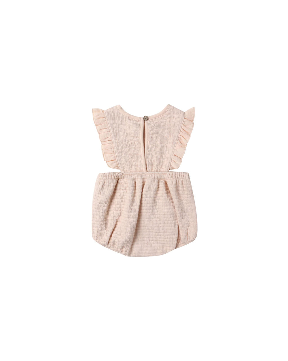 Quincy Mae Baby Ruffle Bubble Romper - Antique