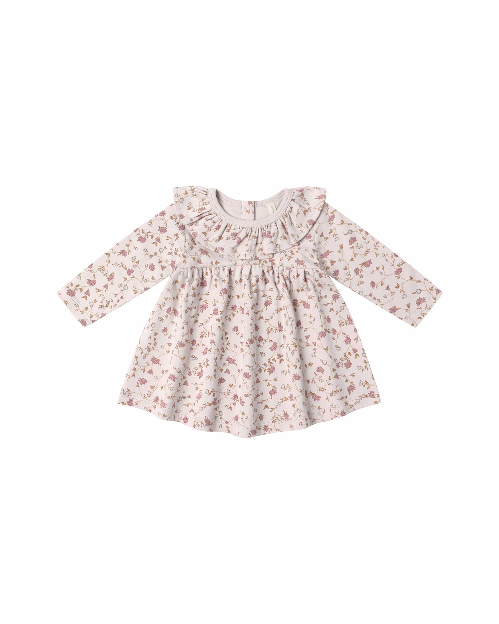 Quincy Mae Baby Ruffle Collar Jersey Dress - Garden