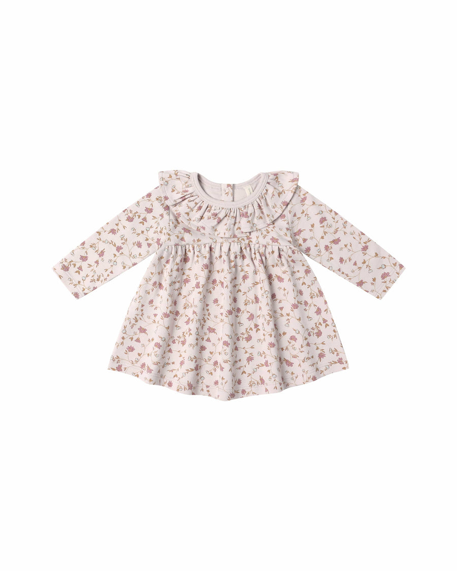 Quincy Mae Baby Ruffle Collar Jersey Dress - Garden