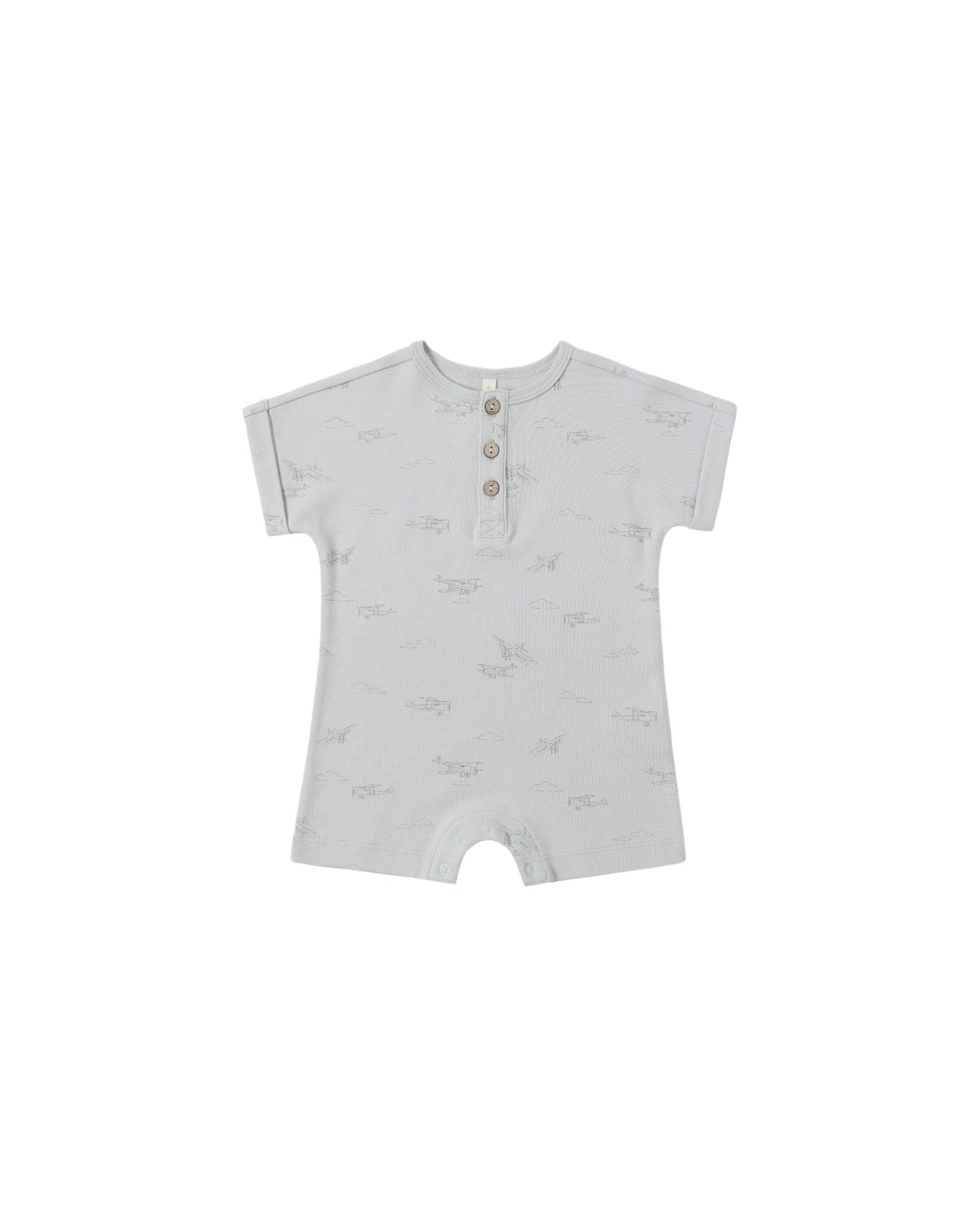 Quincy Mae Baby Short Sleeve One-Piece || Airplanes