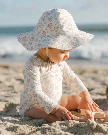 Quincy Mae Baby Sun Hat - Bloom