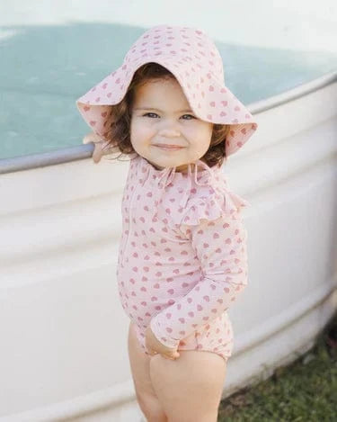 Quincy Mae Baby Sun Hat - Hearts