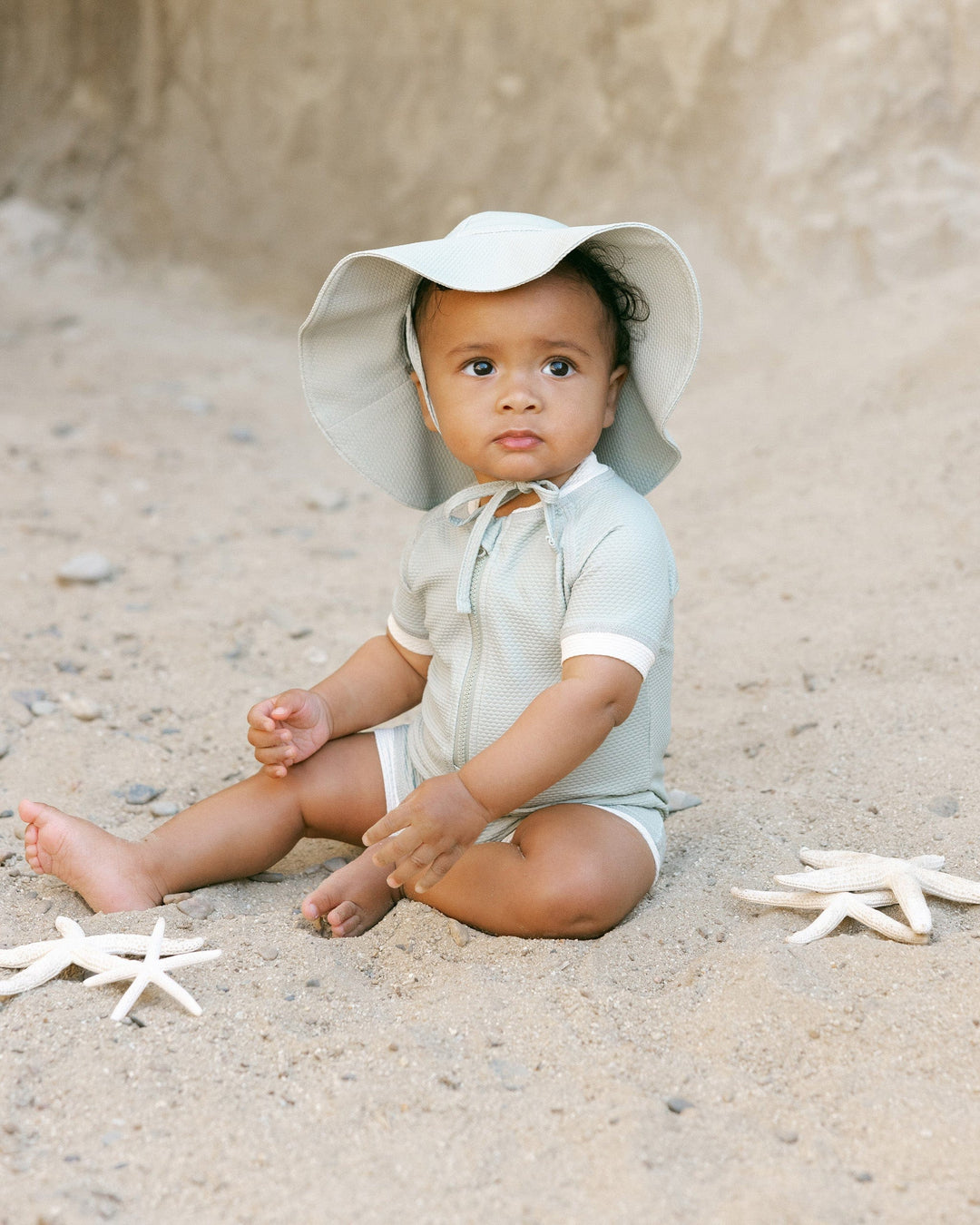 Quincy Mae Baby Sun Hat - Sage