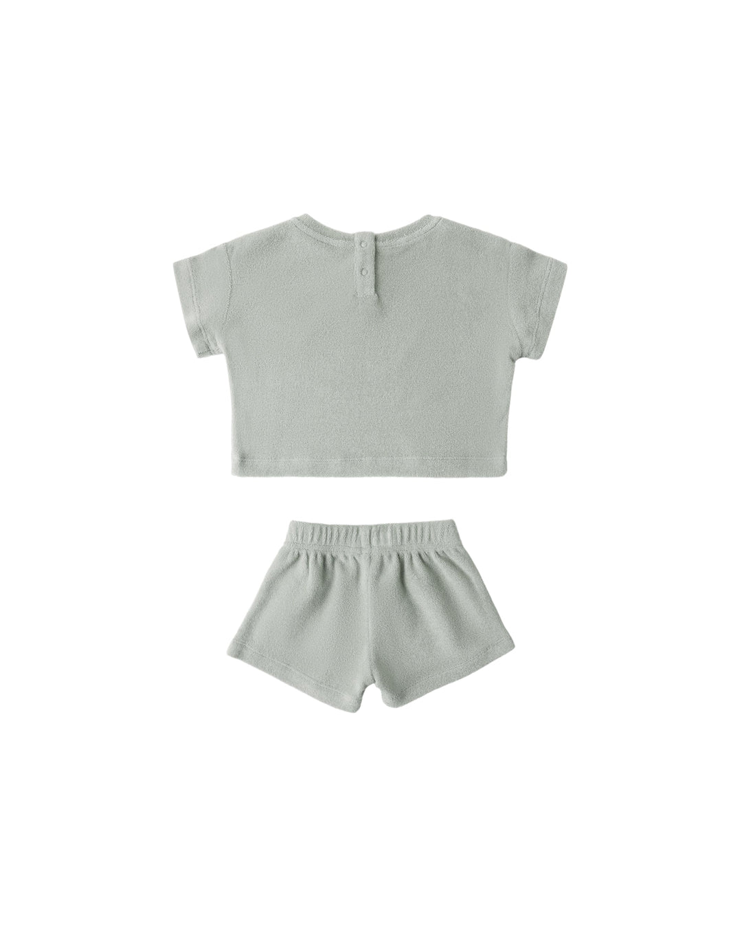 Quincy Mae Baby Terry Tee + Short Set Sage