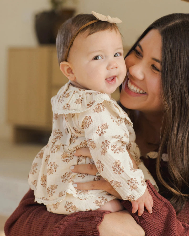 Quincy Mae Baby Thalia Romper - Daylily