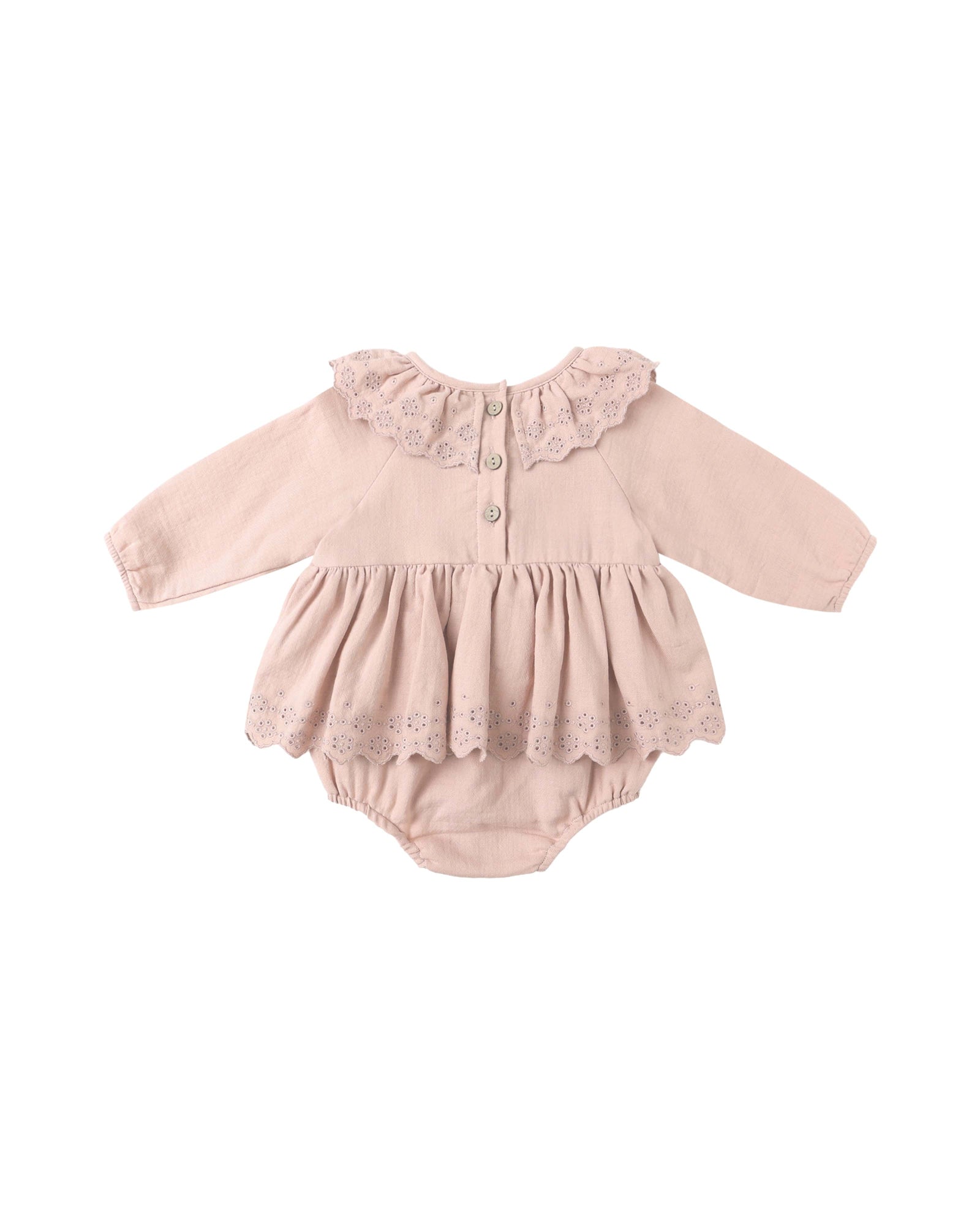 Quincy Mae Baby Thalia Romper - Rose