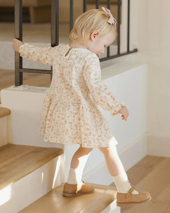 Quincy Mae Baby Tiered Jersey Dress - French Garden