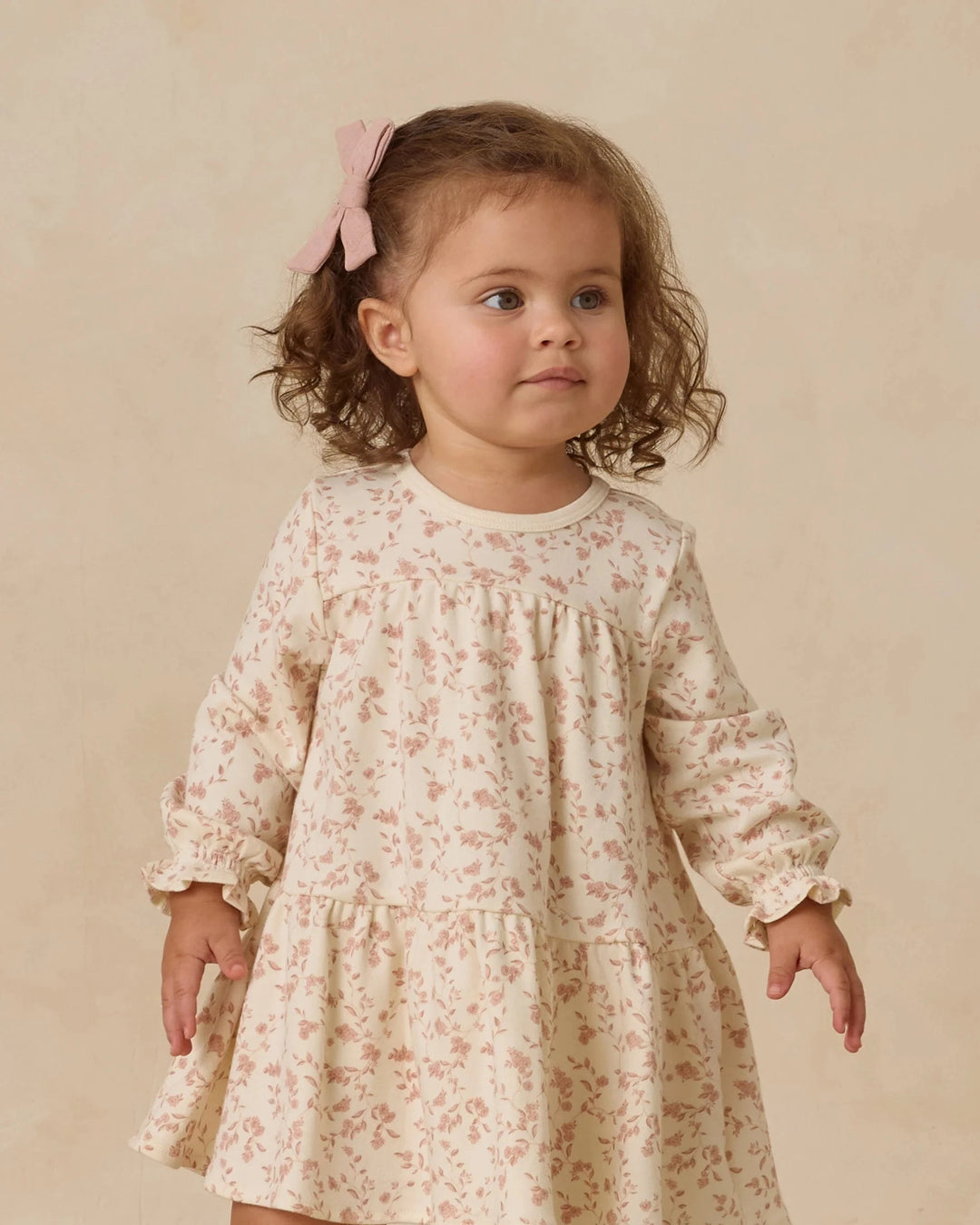 Quincy Mae Baby Tiered Jersey Dress - French Garden