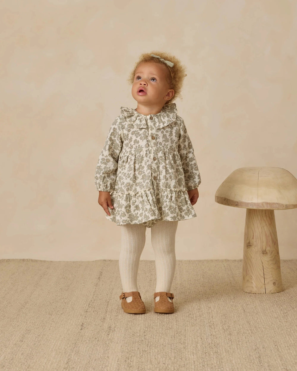 Quincy Mae Baby Tights - Natural