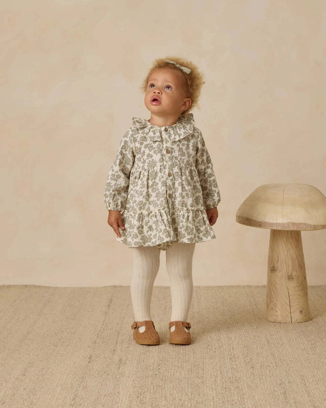 Quincy Mae Baby Tights - Natural