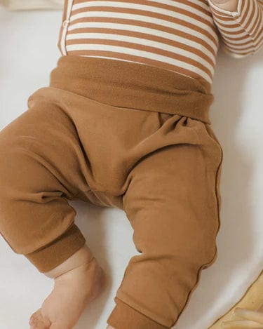 Quincy Mae Baby & Toddler Bottoms Baby Pant Set - Cinnamon, Natural