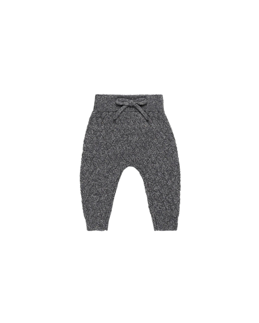 Quincy Mae Baby & Toddler Bottoms Knit Pant - Heathered Indigo