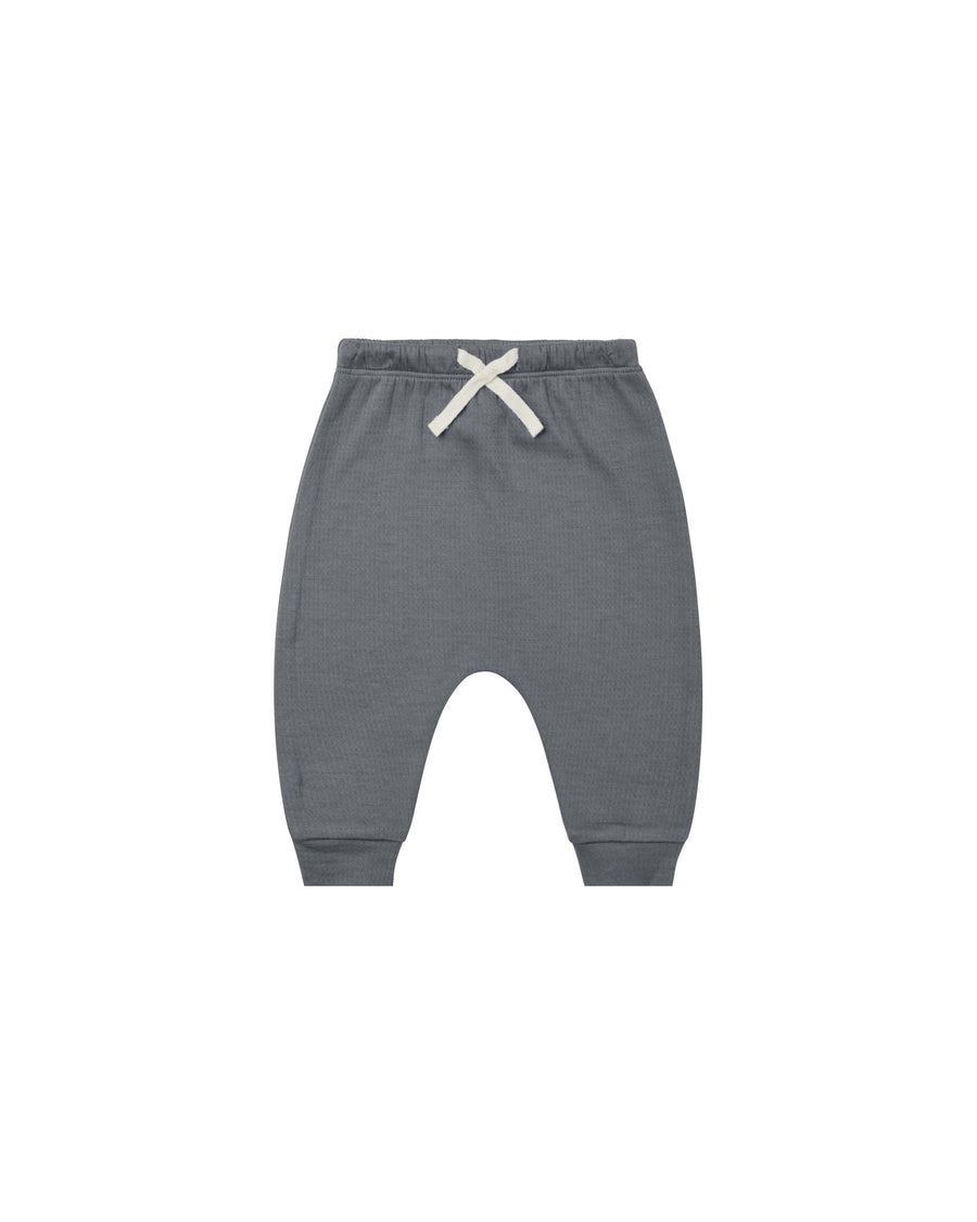 Quincy Mae Baby & Toddler Bottoms Pointelle Sweatpant - Navy