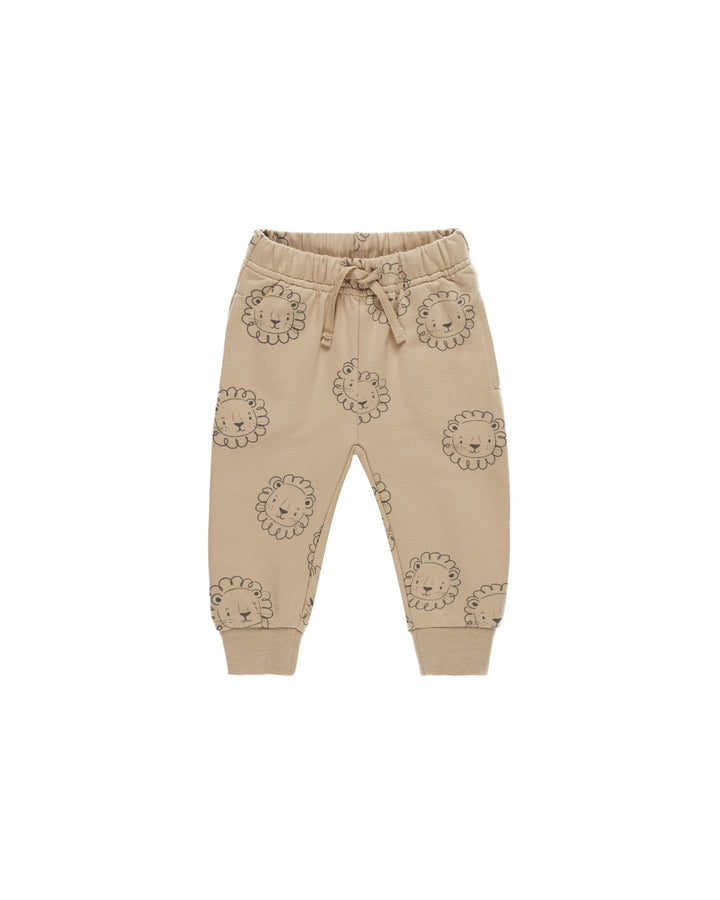 Quincy Mae Baby & Toddler Bottoms Relaxed Fleece Sweatpant - Lions