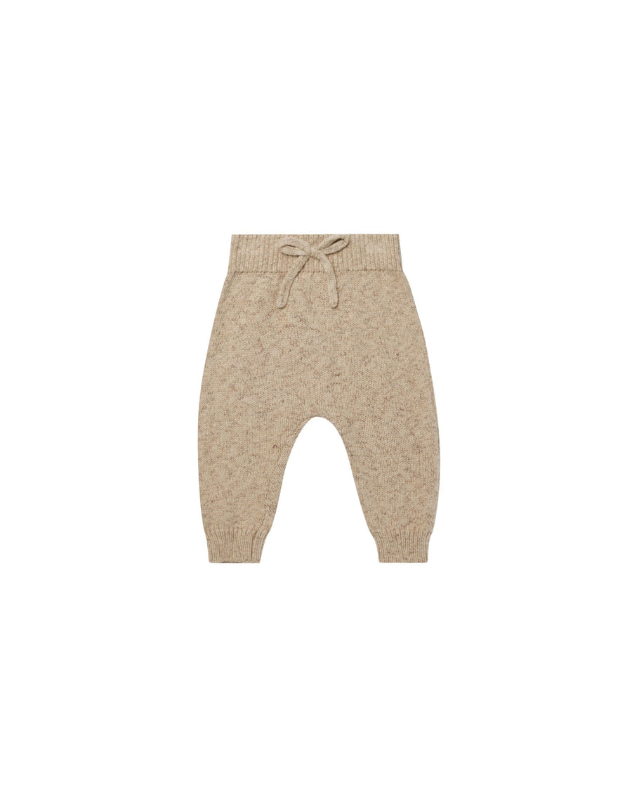 Quincy Mae Baby & Toddler Bottoms Speckled Knit Pant - Latte