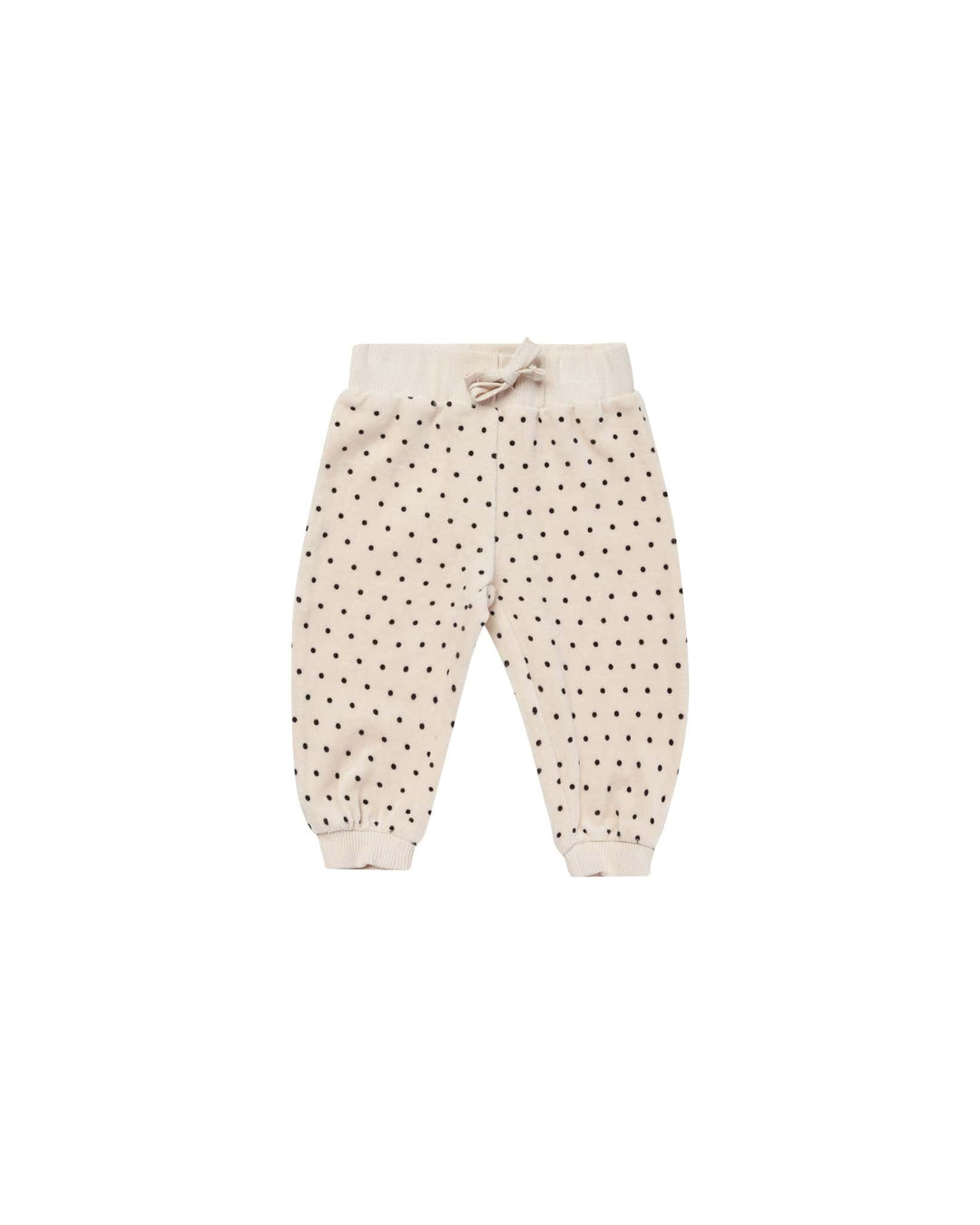 Quincy Mae Baby & Toddler Bottoms Velour Relaxed Sweatpant - Polka Dot