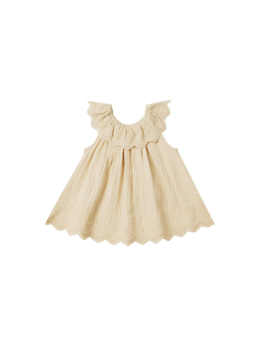 Quincy Mae Baby & Toddler Dresses 3-6m Isla Dress - Lemon