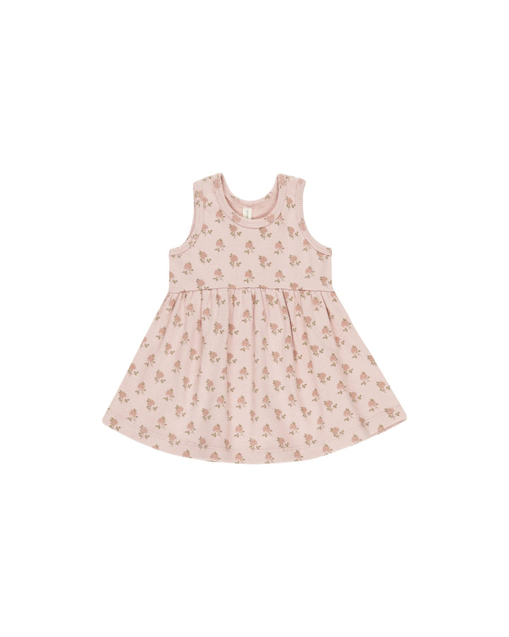 Quincy Mae Baby & Toddler Dresses Ribbed Tank Dress - Roses